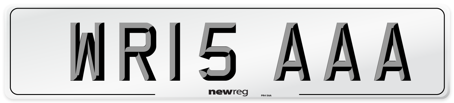 WR15 AAA Number Plate from New Reg